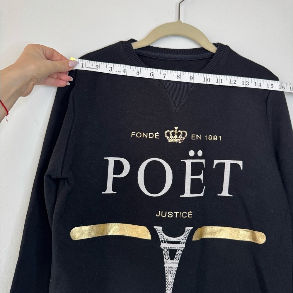 Criminal Damage Paris Logo Crew Sweater - Picture 12 of 17